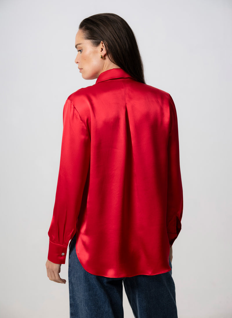 ALICE RED ULTIMATE CLASSIC SILK BLOUSE