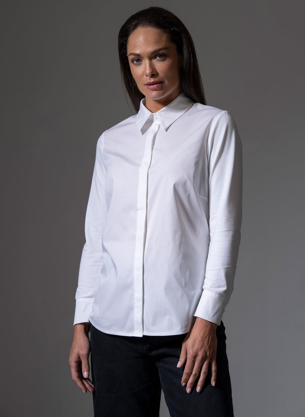 White fashion formal shirt ladies