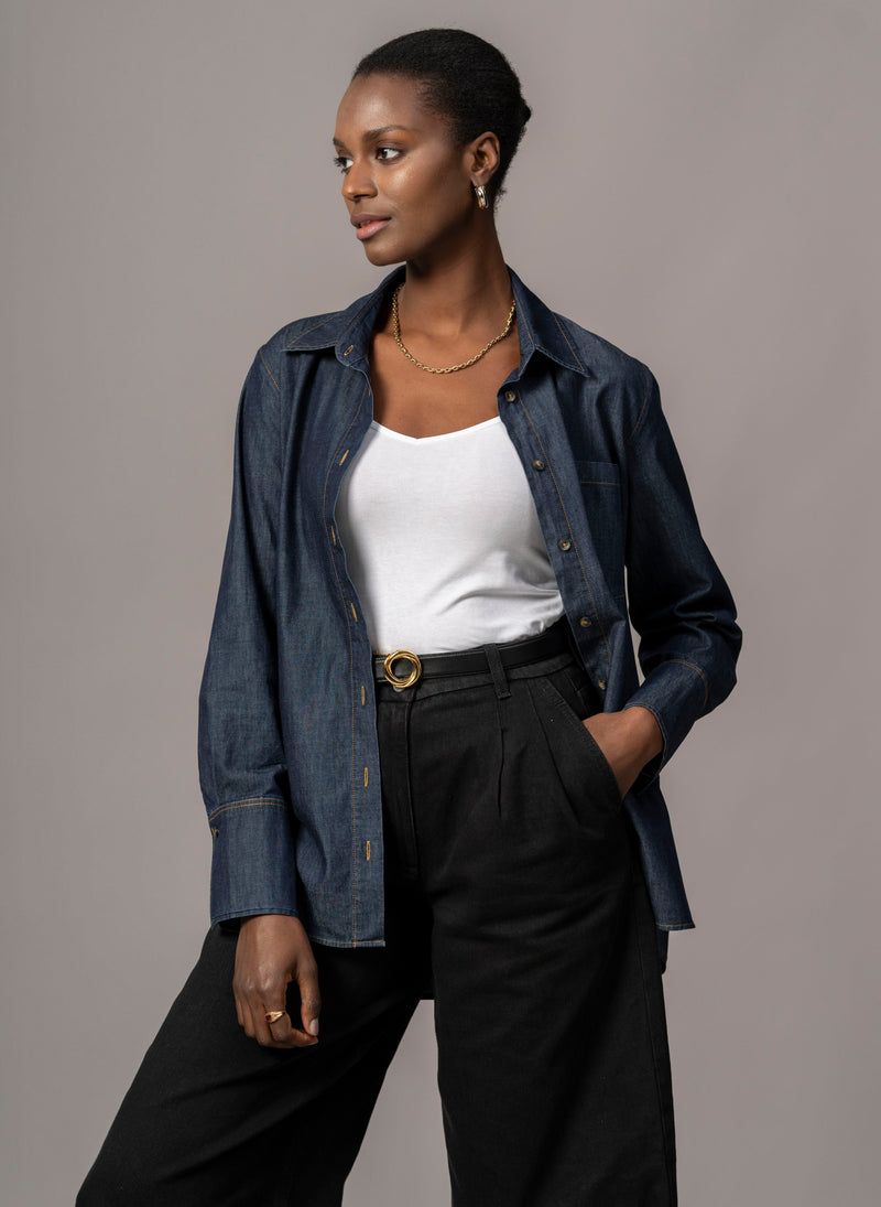 Nara Everyday Easy Fit Denim Shirt