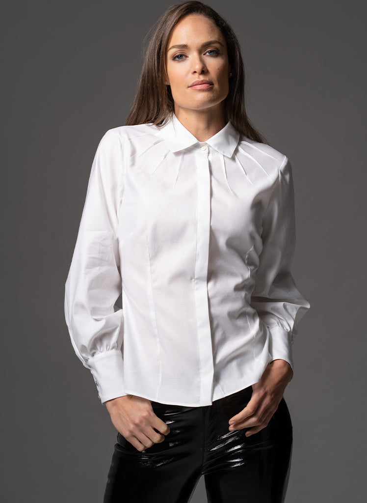 MAGNOLIA STATEMENT CUFF TAILORED COCKTAIL SHIRT